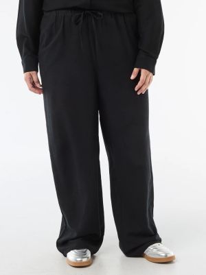 Дамски панталон с прав крачол от ленена смес