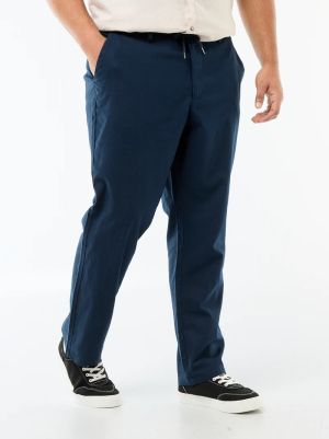 Широки ленен панталон голям размер