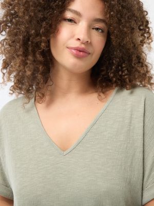 Дамска блуза с къс ръкав от керп