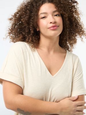 Дамска блуза с къс ръкав от керп