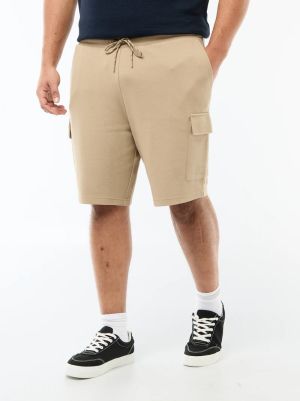 Мъжки бермуди от пике с карго джобове