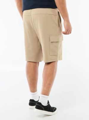 Мъжки бермуди от пике с карго джобове