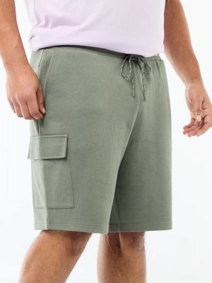 Мъжки бермуди от пике с карго джобове