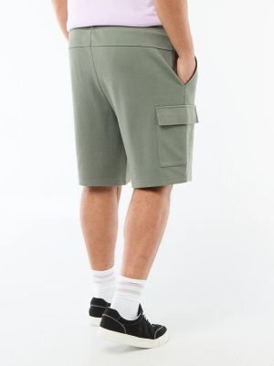Мъжки бермуди от пике с карго джобове