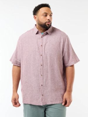 Мъжка  лененa риза голям размер