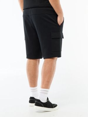 Мъжки бермуди от пике с карго джобове