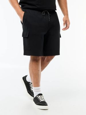 Мъжки бермуди от пике с карго джобове