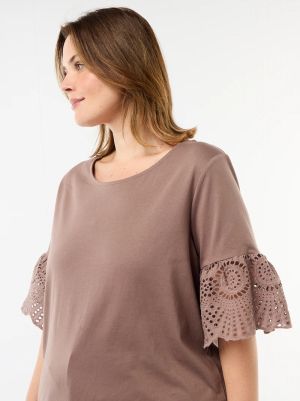 Дамска блуза с дантела