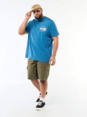 Голям размер мъжки панталони със страничен джоб