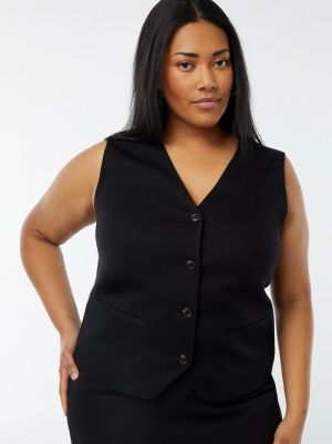 Голям размер дамска жилетка без ръкави