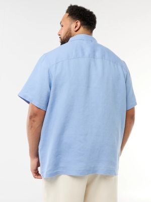 Мъжка  лененa риза голям размер