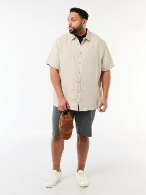 Мъжка  лененa риза голям размер