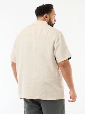 Мъжка  лененa риза голям размер