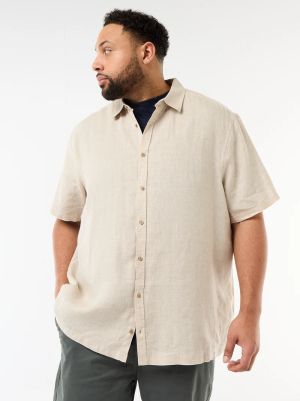 Мъжка  лененa риза голям размер