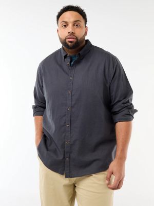 Ленена риза с дълъг ръкав