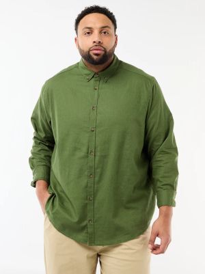 Ленена риза с дълъг ръкав