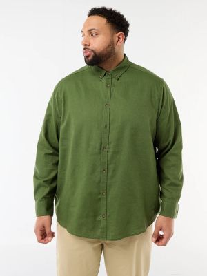 Ленена риза с дълъг ръкав