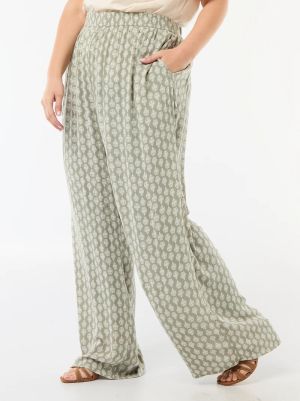 Широки дамски панталони от креп