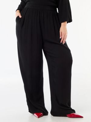 Широки дамски панталони от креп