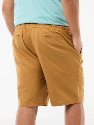 Голям размер мъжки ленени бермуди