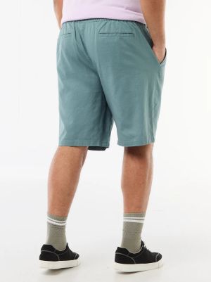 Голям размер мъжки ленени бермуди