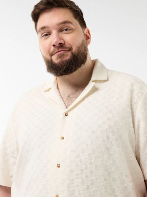 Голям размер мъжа риза с къс ръкав