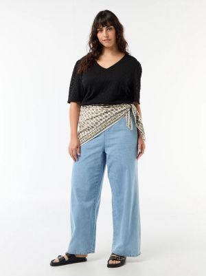 Дантелена тениска макси размер