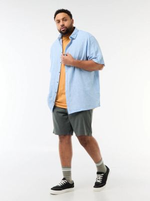 Мъжка  лененa риза голям размер