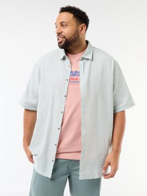 Мъжка  лененa риза голям размер