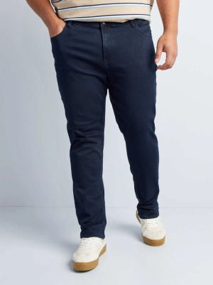 Голям размер мъжки дънки Slim fit 
