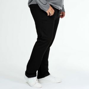 Мъжки черни дънки голям размер