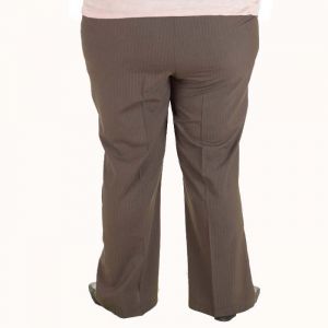 Дамски панталон голям размер с ластик в колана