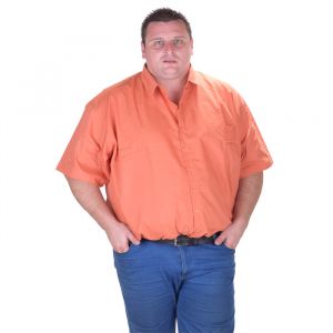 Макси номер мъжка риза с къс ръкав