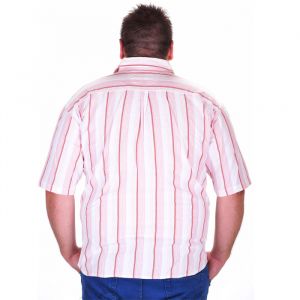 Голям размер мъжка риза с къс ръкав