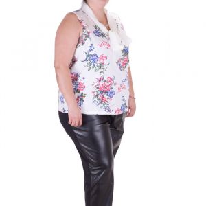 Голям размер дамска туника с фишу