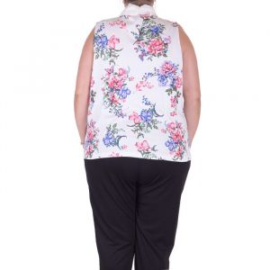 Голям размер дамска туника с фишу