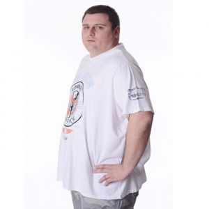 Мъжка тениска с щампа голям размер