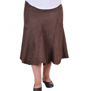 Дамска пола от еко кожа макси размер