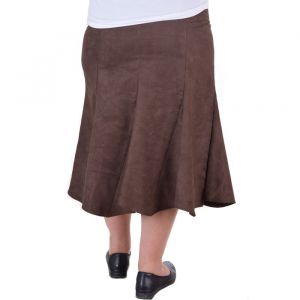 Дамска пола от еко кожа макси размер