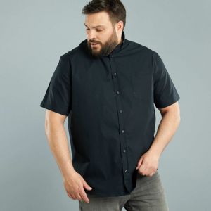 Риза с къс ръкав голям размер