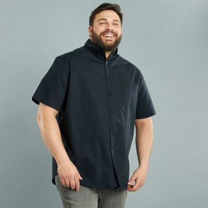 Риза с къс ръкав голям размер